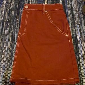 Burgundy high-rise skirt from urban